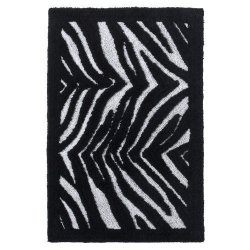 Creative Bath Zebra Pattern Black and White Bath Bathroom Rug Mat at Sears.com