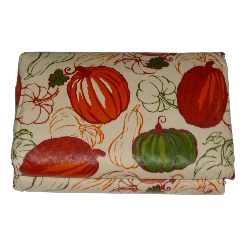 Luscious Pumpkin Vinyl Tablecloth Autumn Harvest Table Cloth 52x90 Ob at Sears.com