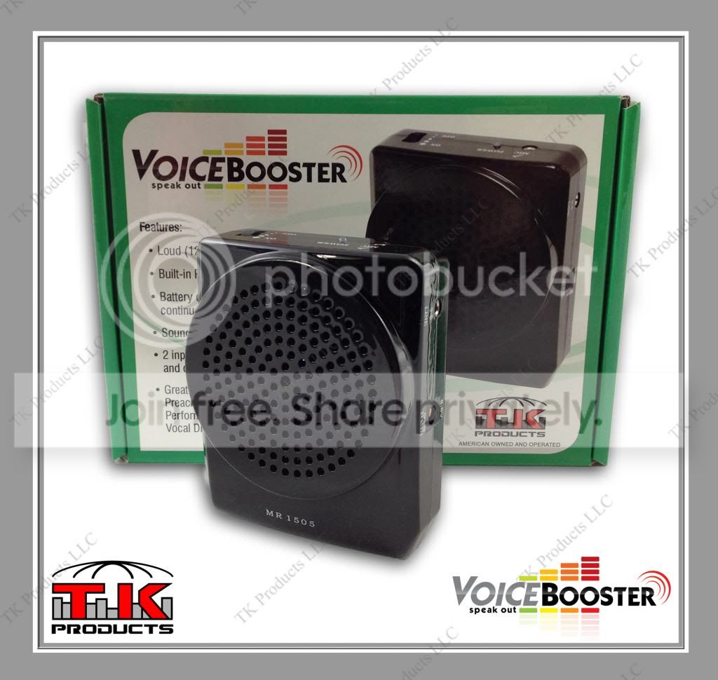 VoiceBooster Voice Amplifier 12watts Black MR1505 (Aker), Portable, for Teachers, Coaches, Tour Guides, Etc. at Sears.com