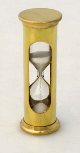 RedSkyTrader 3.5" Antique Style Brass Hourglass - 1 Minute at Sears.com
