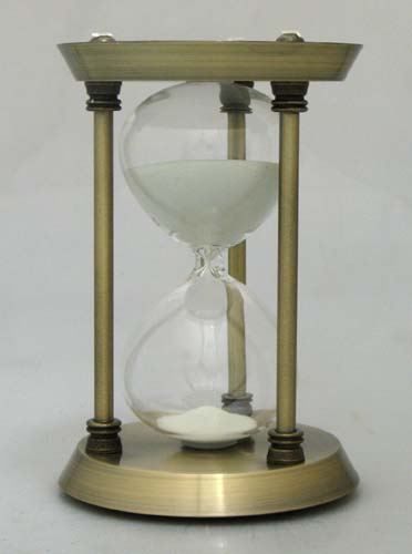 RedSkyTrader 30 Minute Hourglass - Glass Sand Timer with Brushed Antique Finish at Sears.com