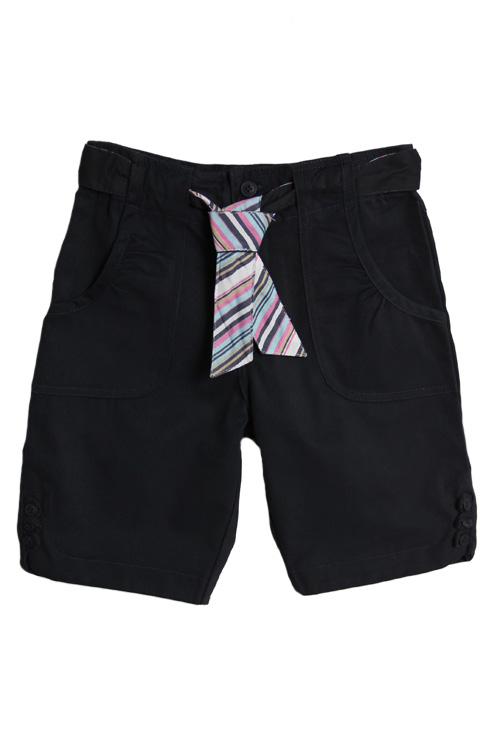 Genuine School Uniforms Girls (4-16) Belted Bermuda Shorts - Navy at Sears.com