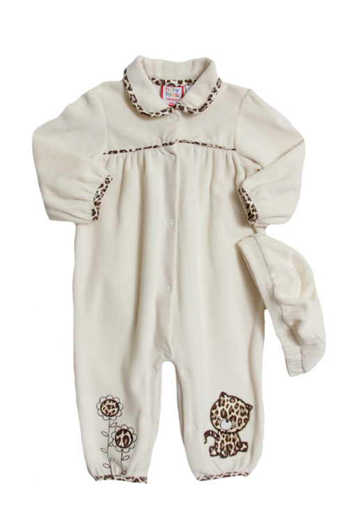 Baby Togs Newborn Girls (3-9 months) 2 pc velour leopard print set with hat at Sears.com