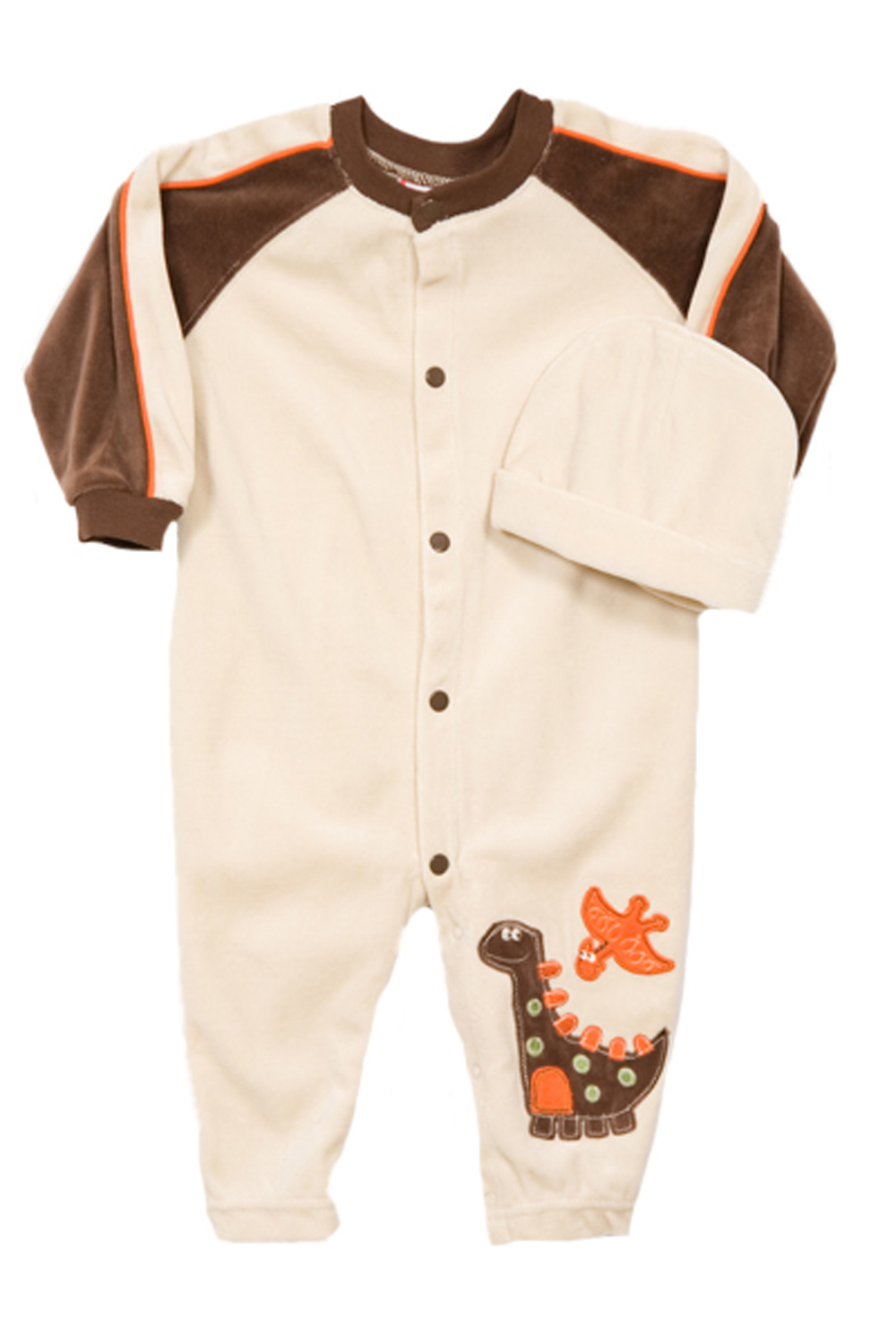 Baby Togs Newborn Boys (3-9mo) 1 pc dinosaur velour one piece play set / sleeper at Sears.com