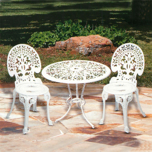 Pier Surplus Angle White Garden Bistro Set - Table and Two Chairs for Yard, 3 Pieces at Sears.com