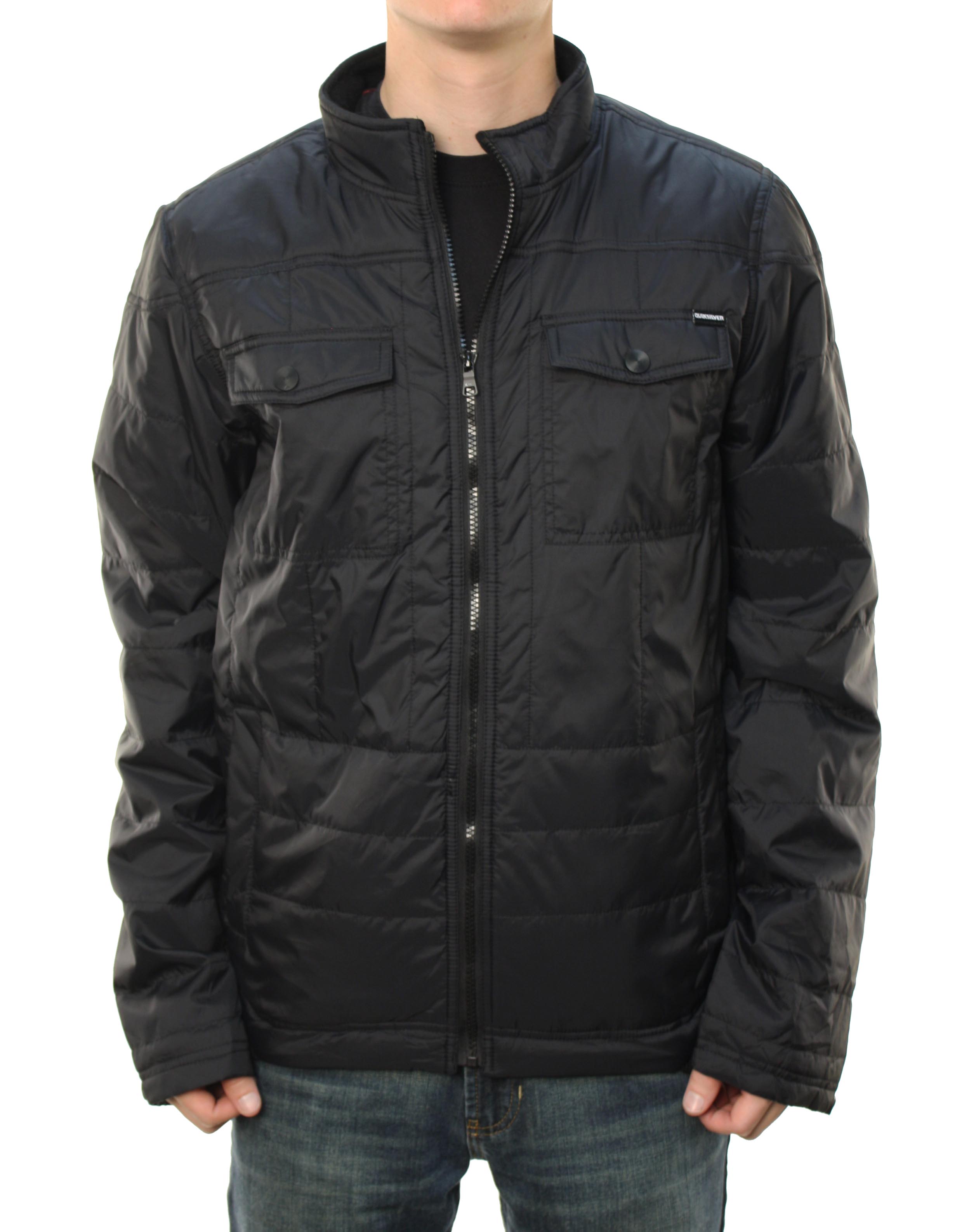Quiksilver Men's "Shutter" High Mock Neck Puffer Jacket Black at Sears.com