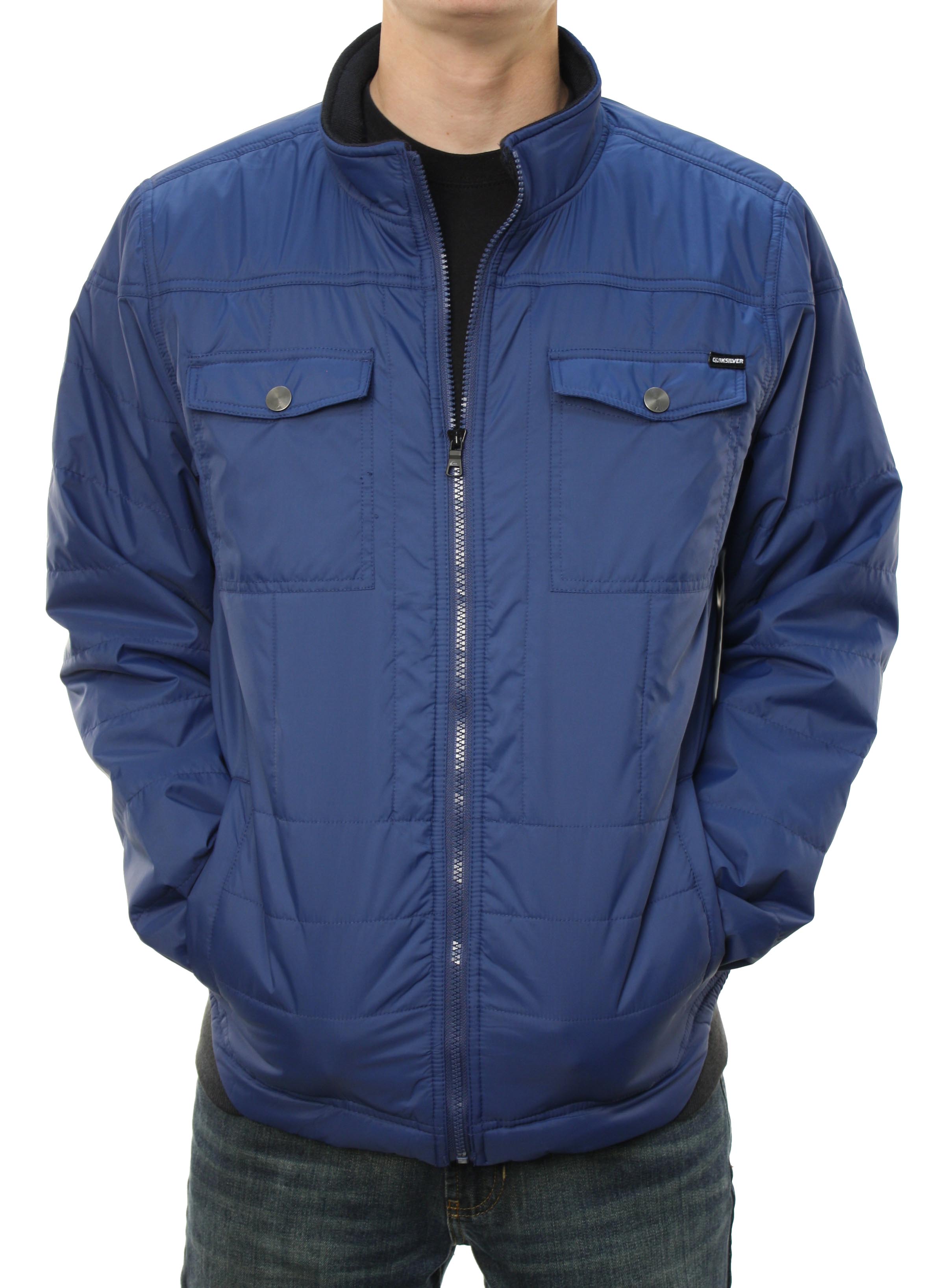 Quiksilver Men's "Shutter" High Mock Neck Puffer Jacket Blue at Sears.com