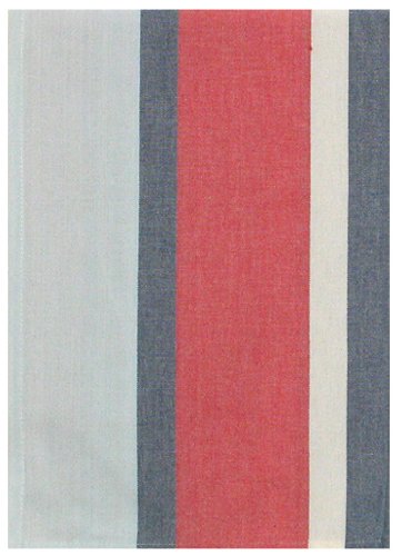 Traders & Co. Durable Flat Weave 100% Cotton Colorful White and Red Striped Dishtowel 18" X 28" Set / 6 at Sears.com