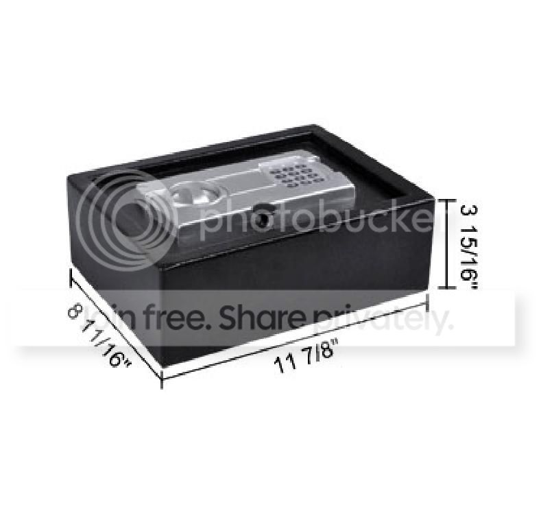 MX Security Electronic Digital Pistol Drawer Safe Box Black at Sears.com