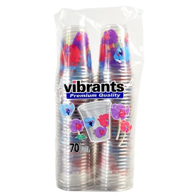 Sam's Club Vibrants Prints Plastic Cups - 16 fl. oz. - 70 ct. at Sears.com