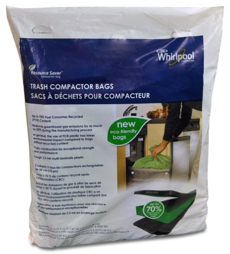 Whirlpool W10351673RP 15-Inch Plastic Compactor Bags, 15-Pack at Sears.com