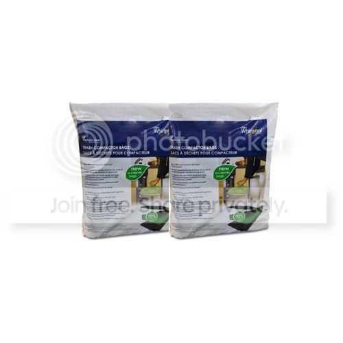 by Whirlpool 2 PACK Whirlpool W10351673RP 15-Inch Plastic Compactor Bags, 30 Bags at Sears.com