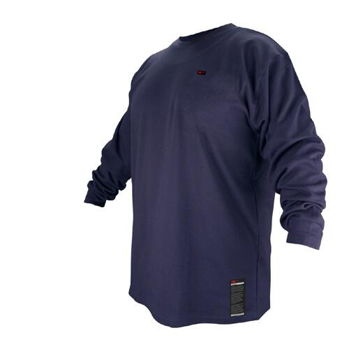 Revco Industries Revco FTL6-NVY Navy Blue Flame Resistant Cotton Long-sleeve T-Shirt, Small at Sears.com