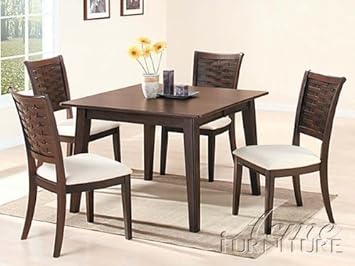 WelcomeiHome .INC 5pc Casual Dining Table & Chairs Set Espresso Finish Wood Constructed at Sears.com