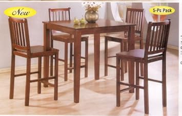 WelcomeiHome .INC 5pc Counter Height Dining Table & Stools Set Medium Cherry Finish at Sears.com