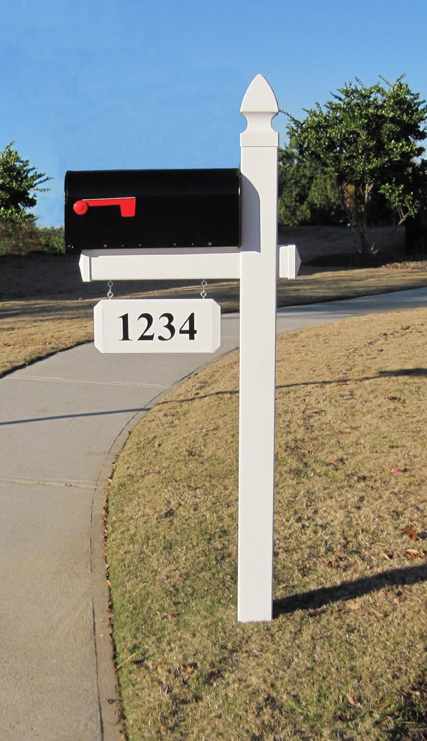 4Ever Products The Loudon Vinyl / PVC Mailbox Post - White (Includes Mailbox) at Sears.com