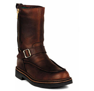 GEORGIA G4124 10" WP Zip Wellington Boot Brown Men SZ at Sears.com