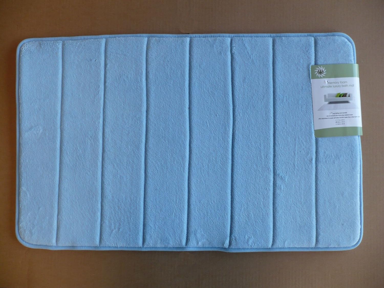 Dahdoul, Inc. Light Blue New Ultra Absorbent Memory Foam Bathroom Bath Mat/Rug Slip Resistant 20"x32" at Sears.com