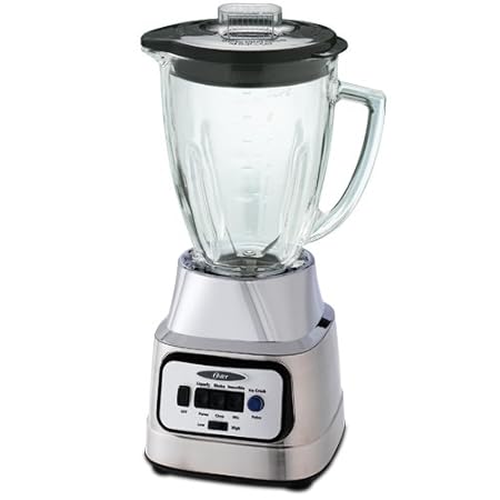 Oster BCBG08-C 6-Cup Glass Jar 8-Speed Blender, Brushed Nickel at Sears.com