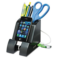 COU ** Smart Charge Pencil Cup with USB Charging Hub, Black at Sears.com