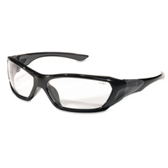 ** ForceFlex Safety Glasses, Black Frame, Clear Lens