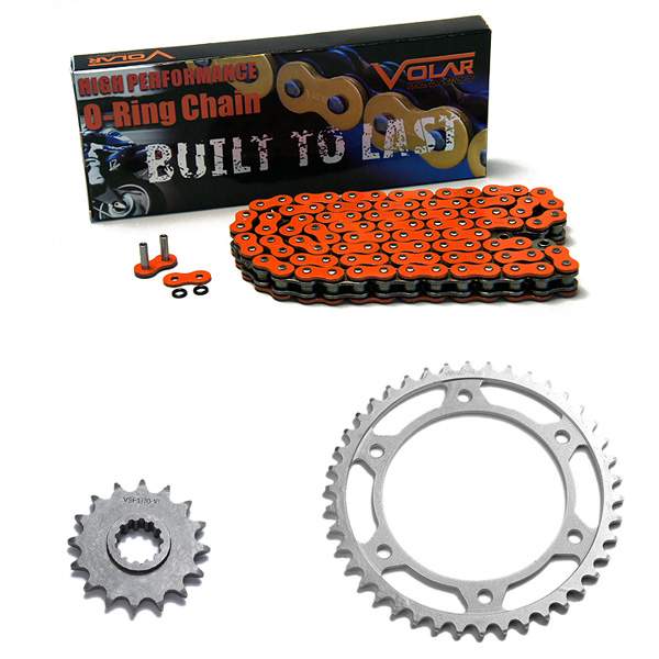 Volar 2005 Honda CBR600RR CBR 600RR 600 RR O-Ring Chain and Sprocket Kit - Orange at Sears.com