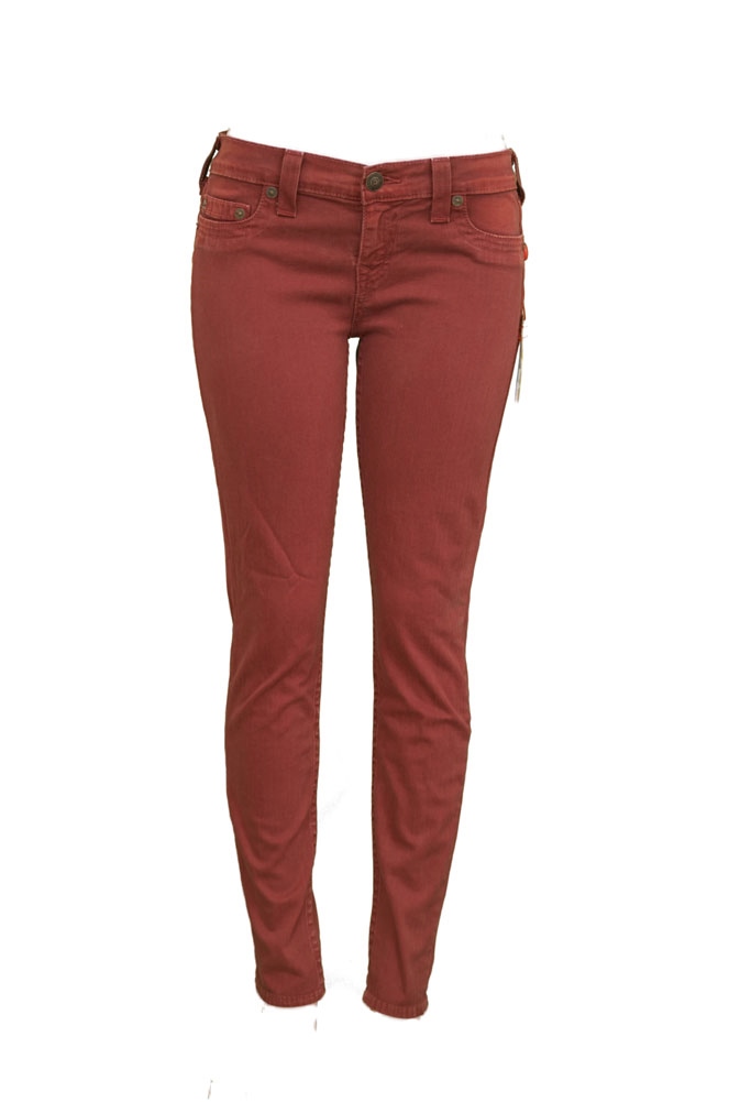 True Religion Casey WY6K35N28 Super Skinny Womens Jeans Redwood Red Size 30 at Sears.com