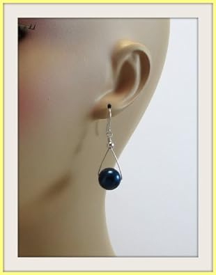 Pam Jewelry Black Onyx Dangling Silver Earrings, 12mm at Sears.com