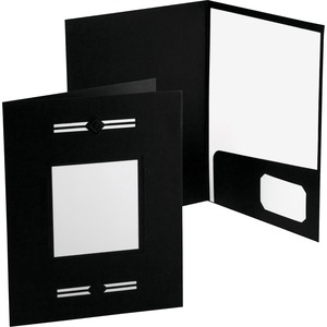 ESSELTE CORPORATION Oxford Laserview Imperial Business Pocket Folder , Black at Sears.com