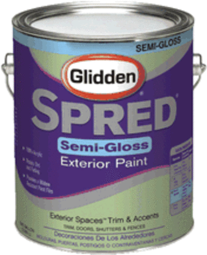 GLIDDEN Spred Latex Exterior Semi-Gloss White at Sears.com
