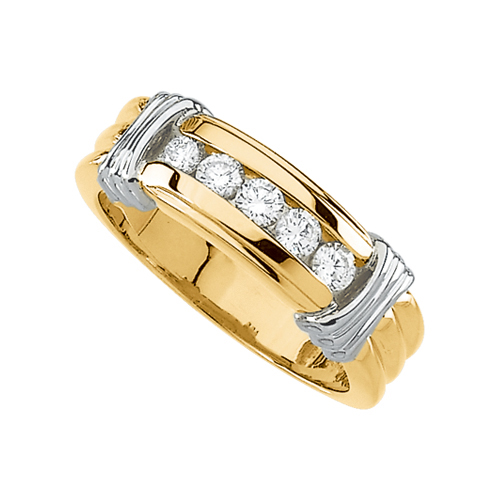 katarina 14K Two Tone Gold 1/2 ct. Diamond Men's Ring at Sears.com