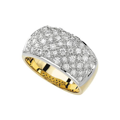 katarina 14K Two Tone Gold 1 ct. Pave Set Diamond Ring (Size-7) at Sears.com