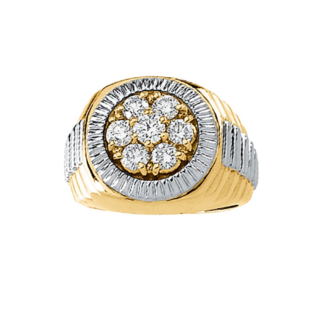 katarina 14K Two Tone Gold 1 1/2 ct. Diamond Men's Ring at Sears.com