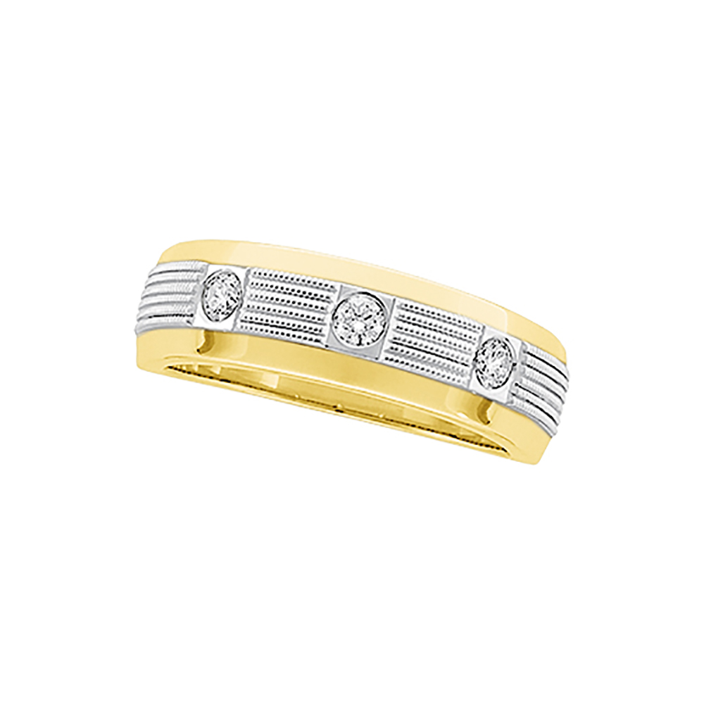katarina 14K Two Tone Gold 1/4 ct. Diamond Men's Ring at Sears.com