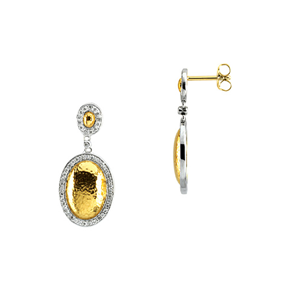 katarina 14K Two Tone Gold 1/2 ct. Diamond Earrings at Sears.com