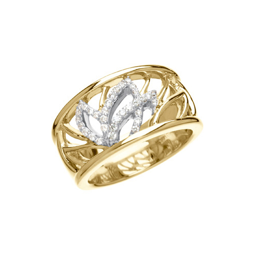 katarina 14K Two Tone Gold 1/4 ct. Diamond Fashion Ring at Sears.com