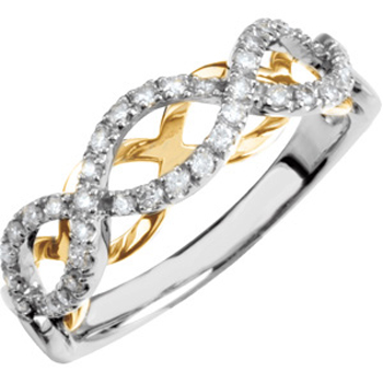 katarina 14K Two Tone Gold 1/4 ct. Diamond Ring at Sears.com