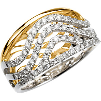 katarina 14K Two Tone Gold 1/2 ct. Diamond Ring at Sears.com
