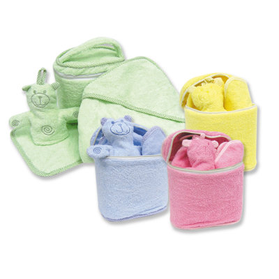 Trend Lab Terry Velour Bath Bag Set in Solid Colors - Color: Blue at Sears.com