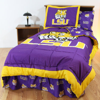 College Covers LSU Bed in a Bag with Team Colored Sheets - Size: Twin at Sears.com