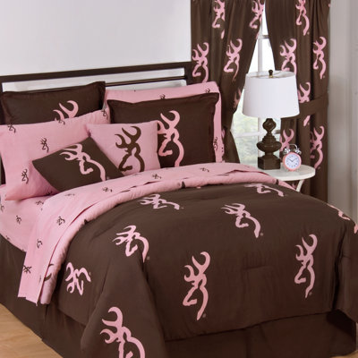 Browning Pink Buckmark Comforter Set - Size: Twin at Sears.com