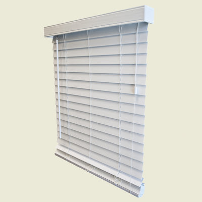 Wildon Home 2" Faux Wood Blind in White - 96" Length - Size: 46" W x 96" L at Sears.com