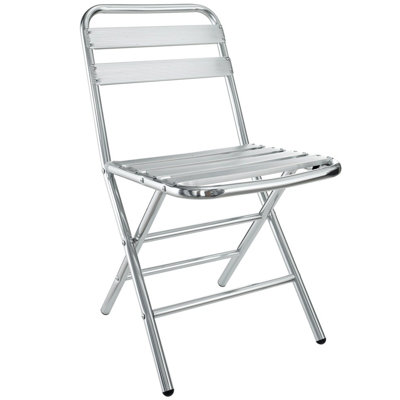 Modway Folderia Folding Stacking Dining Side Chair  - Material: Aluminum at Sears.com