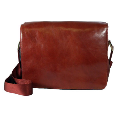Dr. Koffer Fine Leather Accessories Laptop Messenger Bag - Color: Country Lux Cognac at Sears.com