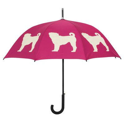 The San Francisco Umbrella Company Dog Park Pug Walking Silhouette Stick Umbrella at Sears.com