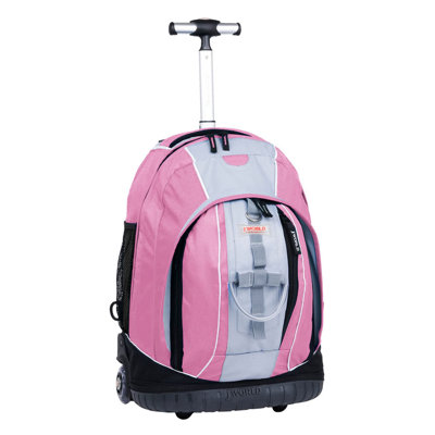 J World Twinkle Rolling Backpack with Lightening Wheels - Color: Pink at Sears.com