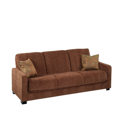 Handy Living Convert-A-Couch Chenille Sleeper Sofa - Color: Chocolate at Sears.com