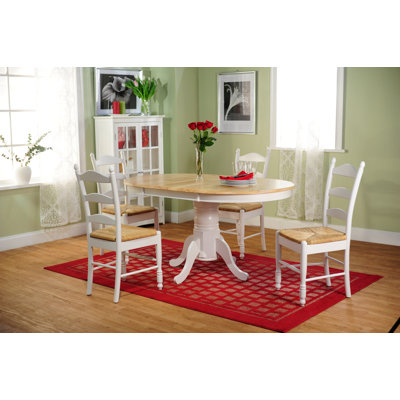 TMS 5 Piece Dining Set - Finish: White and Natural at Sears.com