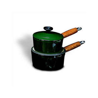 Paderno World Cuisine Cast Iron Saucepan with Lid - Color: Blue, Size: 3-qt. at Sears.com