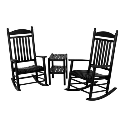 Polywood Jefferson 3 Piece Rocker Set - Finish: Black at Sears.com